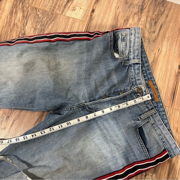 Joe's Jeans Smith High Rise Straight Leg Ankle Jean Side Stripe Raw Hem - Picture 9 of 15